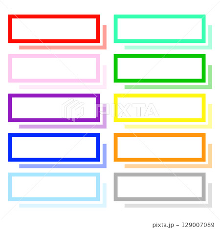 レイアウトフレーム素材セット　ビビットカラーA 129007089