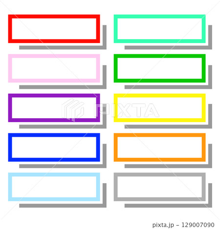 レイアウトフレーム素材セット　ビビットカラーB 129007090