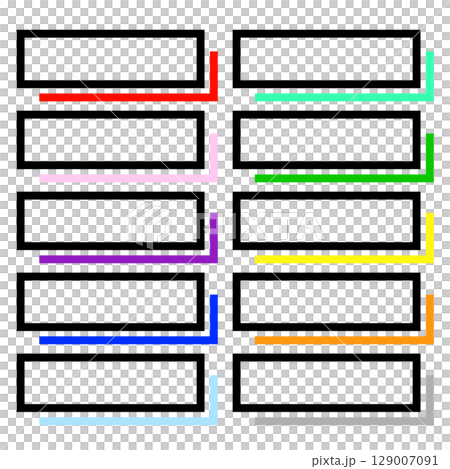 Layout Frame Material Set Black and Vivid Color C 129007091