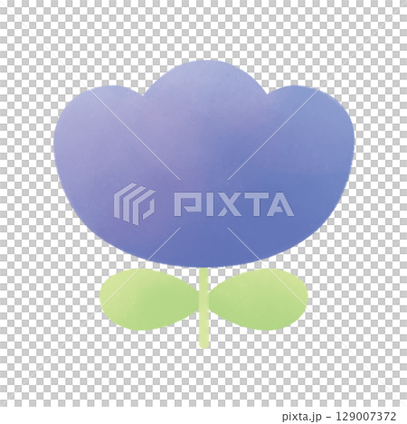 柔和色彩的鬱金香插圖 129007372