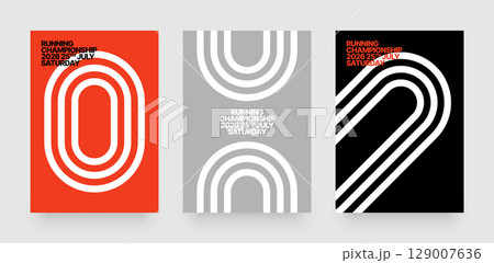 Layout template for sports event or competition. 129007636