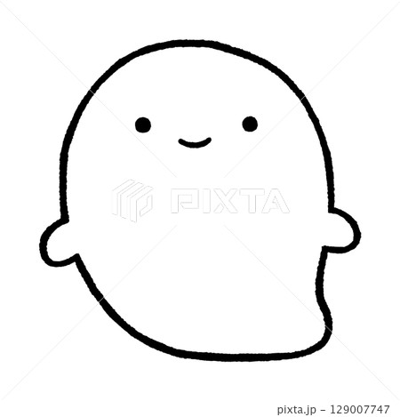 かわいいお化けのイラスト かわいいお化けのイラスト 129007747