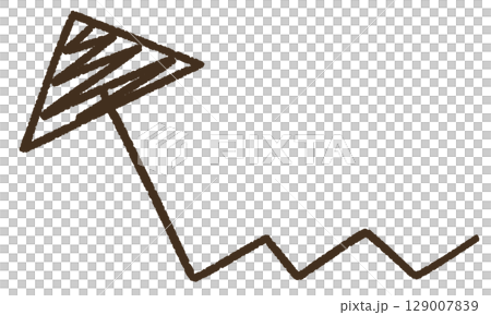 簡單的箭頭圖 129007839