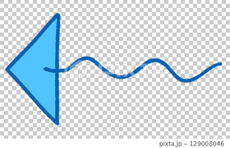 Simple blue arrow illustration Simple blue arrow illustration 129008046