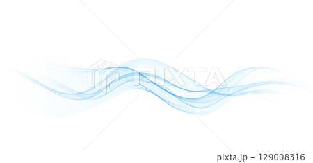 Abstract Background, Transparent Waved Lines. Soft Blue Smoke Wave BG. Colorful Gradient Flowing Wavy Lines. Vector illustration. Abstract Background, Transparent Waved Lines. Soft Blue Smoke Wave BG. Colorful Gradient Flowing Wavy Lines. Vector illustration. 129008316