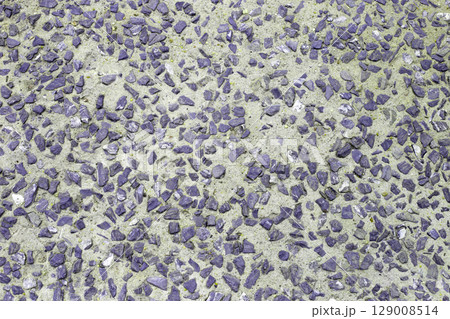 Outdoor rocks with cement walkway surface 129008514