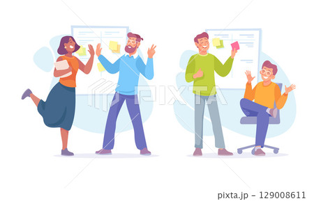 Team Collaboration and Achieving Success in a Professional Business Environment Together 129008611