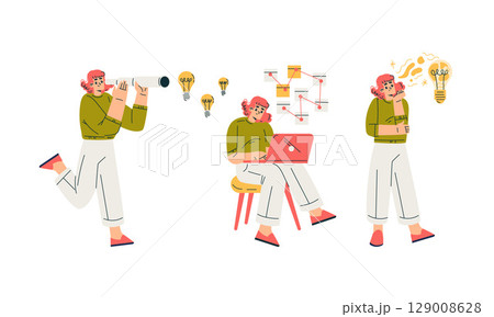 Exploring the Creative Thinking Process Through Ideas and Innovation in Various Fields 129008628