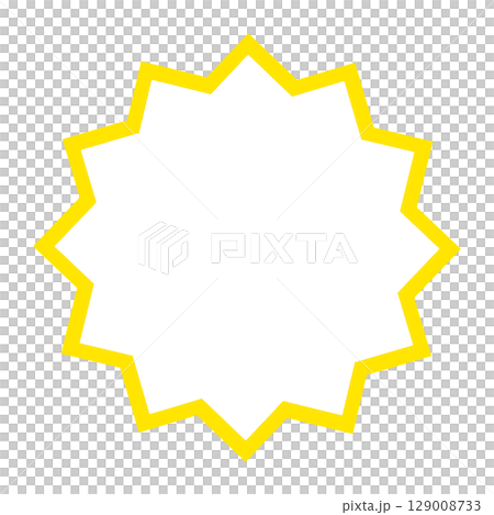 Colorful badge icon yellow Colorful badge icon yellow 129008733