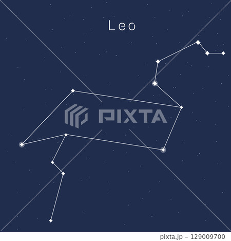 獅子座 星座イラスト 獅子座 星座イラスト 129009700