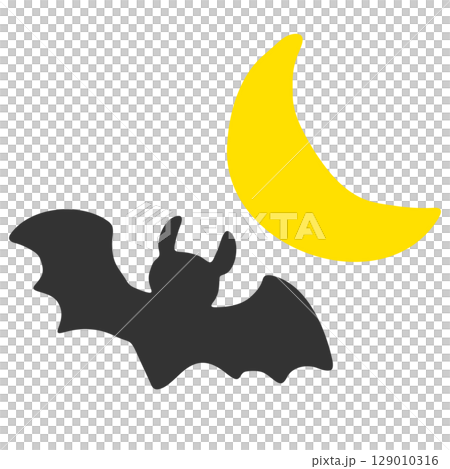 コウモリと月 コウモリと月 129010316