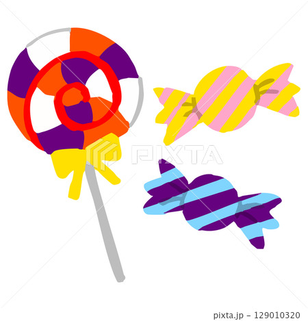 ハロウィンカラーのキャンディ ハロウィンカラーのキャンディ 129010320