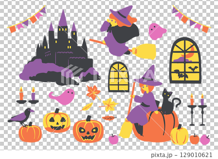 魔女とお城のハロウィンセット 129010621
