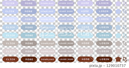 Simple and cute natural color button set 129010737