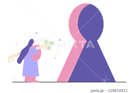 Privacy, opportunity, entering new life concept 129010821