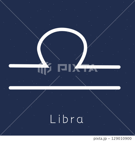 天秤座マーク　星座アイコン 129010900