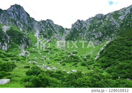 霧の中の千畳敷カール 129010912