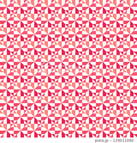 和柄 切り違い升のシームレスなパターン 和紙（赤色） 129011080