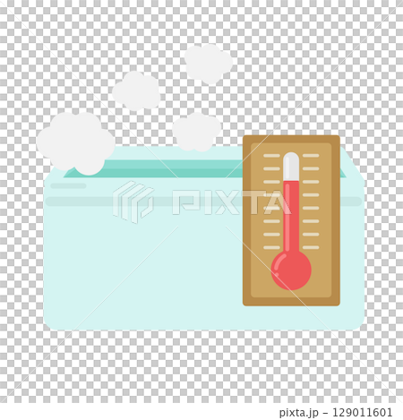 Bathtub bathtub thermometer illustration 129011601