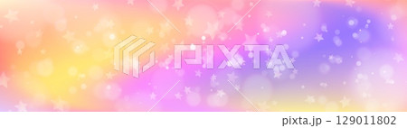 Sparkle unicorn background with glowing stars 129011802