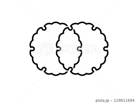 違い雪輪紋 129011894