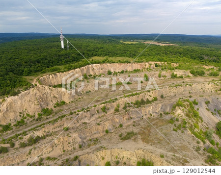 Panorama from a drone on Hady Qurry Hill Brno Landscape, Czech Republic 129012544