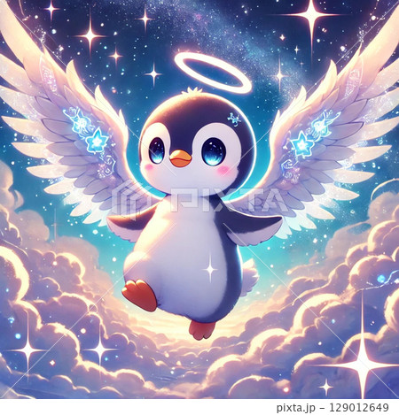A Penguin Angel’s Midnight Flight 129012649