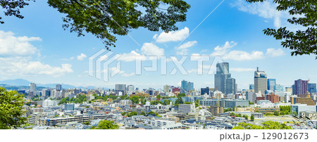 初夏の仙台市全景 129012673