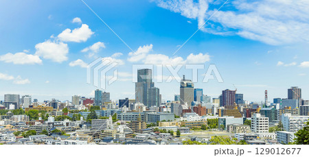 初夏の仙台市全景 129012677