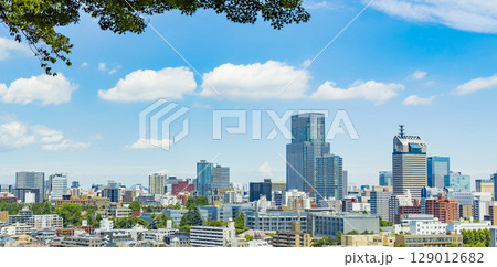 初夏の仙台市全景 129012682