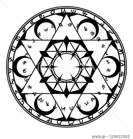 魔法陣(黒) 魔法陣(黒) 129012881
