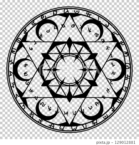 魔法陣(黒) 魔法陣(黒) 129012881