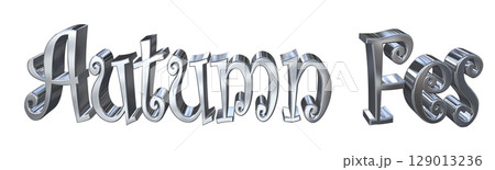 3DCG文字「Autumn Fes(オータムフェス)」 3DCG文字「Autumn Fes(オータムフェス)」 129013236