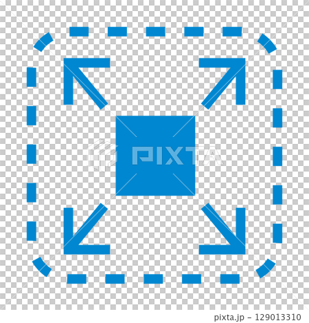 Size enlargement icon illustration 129013310