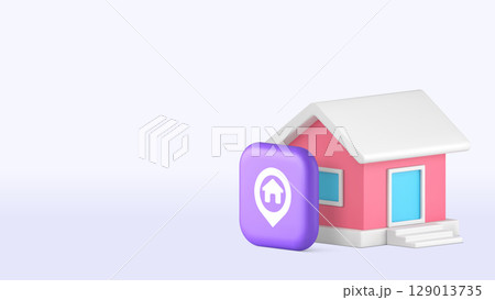 Home house location map pointer GPS search copy space banner template Home house location map pointer GPS search copy space banner template 129013735