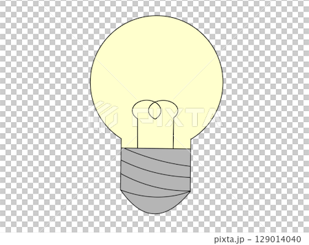 發出黃光的燈泡插圖 129014040