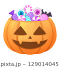 Halloween pumpkin candy bucket 129014045