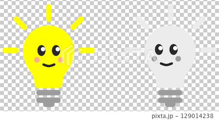 A character that recommends renovating your home by replacing it with an energy-saving and environmentally friendly LED light bulb. 129014238