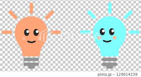 節電や環境に良いLED電球に交換するリフォームをお薦めするキャラクター 節電や環境に良いLED電球に交換するリフォームをお薦めするキャラクター 129014239