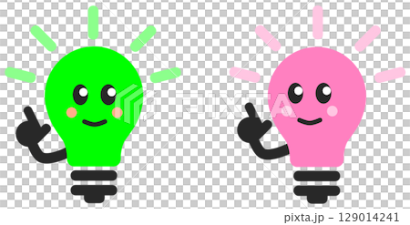 A character that recommends renovating your home by replacing it with an energy-saving and environmentally friendly LED light bulb. A character that recommends renovating your home by replacing it with an energy-saving and environmentally friendly LED light bulb. 129014241