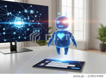 concept of global connection and networking with social connection devices 129014480