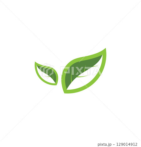 Natural leaf logo, icon illustration Natural leaf logo, icon illustration 129014912