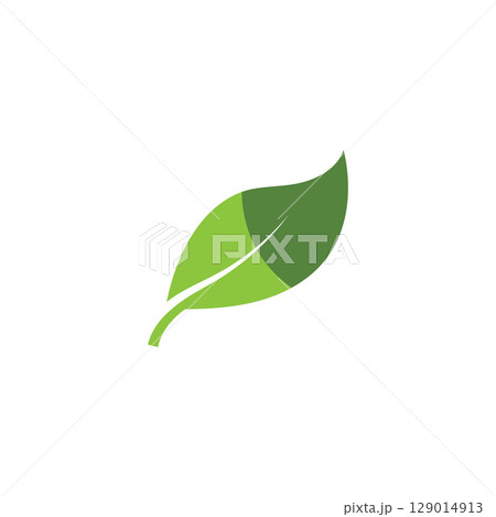 Natural leaf logo, icon illustration 129014913