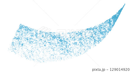 Light blue crayon brush stroke isolated on transparent background 129014920