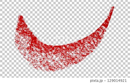 Red crayon brush stroke isolated on transparent background Red crayon brush stroke isolated on transparent background 129014921