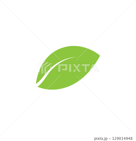 Natural leaf logo, icon illustration 129014948