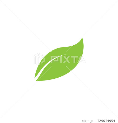Natural leaf logo, icon illustration 129014954