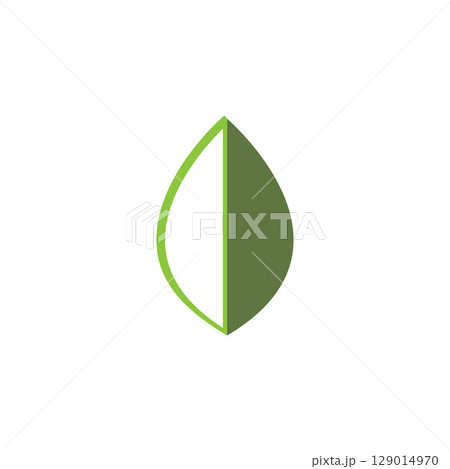 Natural leaf logo, icon illustration 129014970