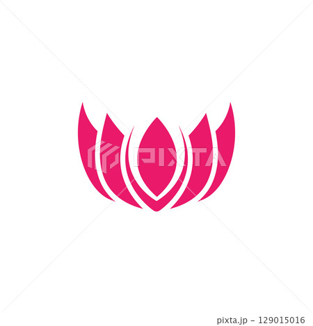 Lotus Logo design icon illustration Lotus Logo design icon illustration 129015016