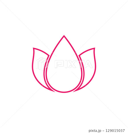 Lotus Logo design icon illustration 129015037